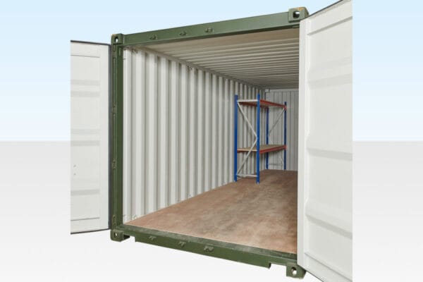 Adjustable, Heavy Duty Two Tier Container Racking (Single Bay) - Image 2