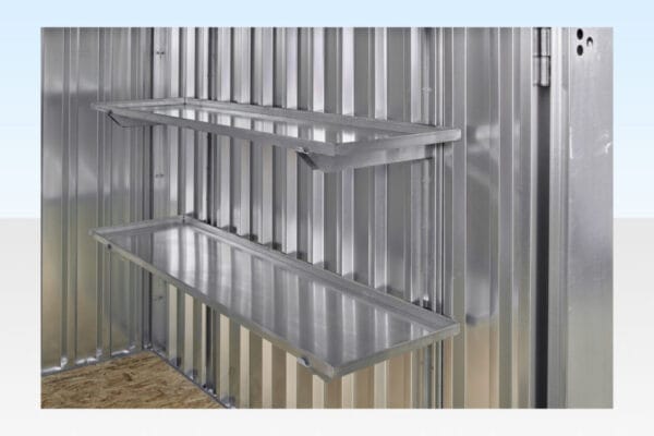 3M X 2.1M Flat Pack Storage Container – Galvanised - Image 4