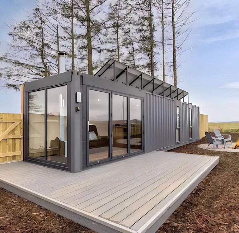 Luxury 1BHK 1BATH Tiny Home with Rooftop Deck, Container Home with Elegant Wooden Frame for Families, Fully Furnished Modern 2 Hour Set-Up, Customizable - Image 8